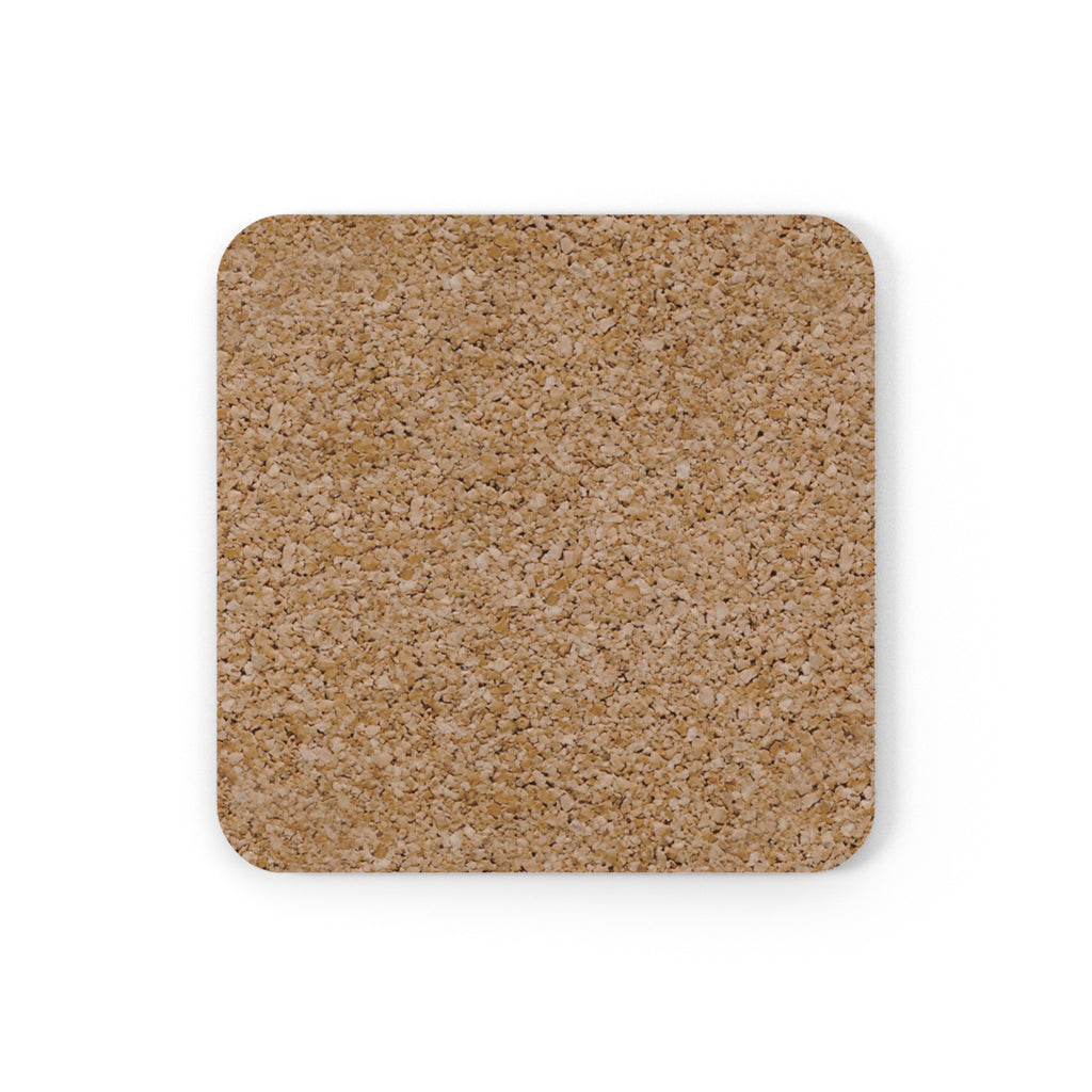 Hand Painted Acrylic Purple Mandala Print Cork Coaster