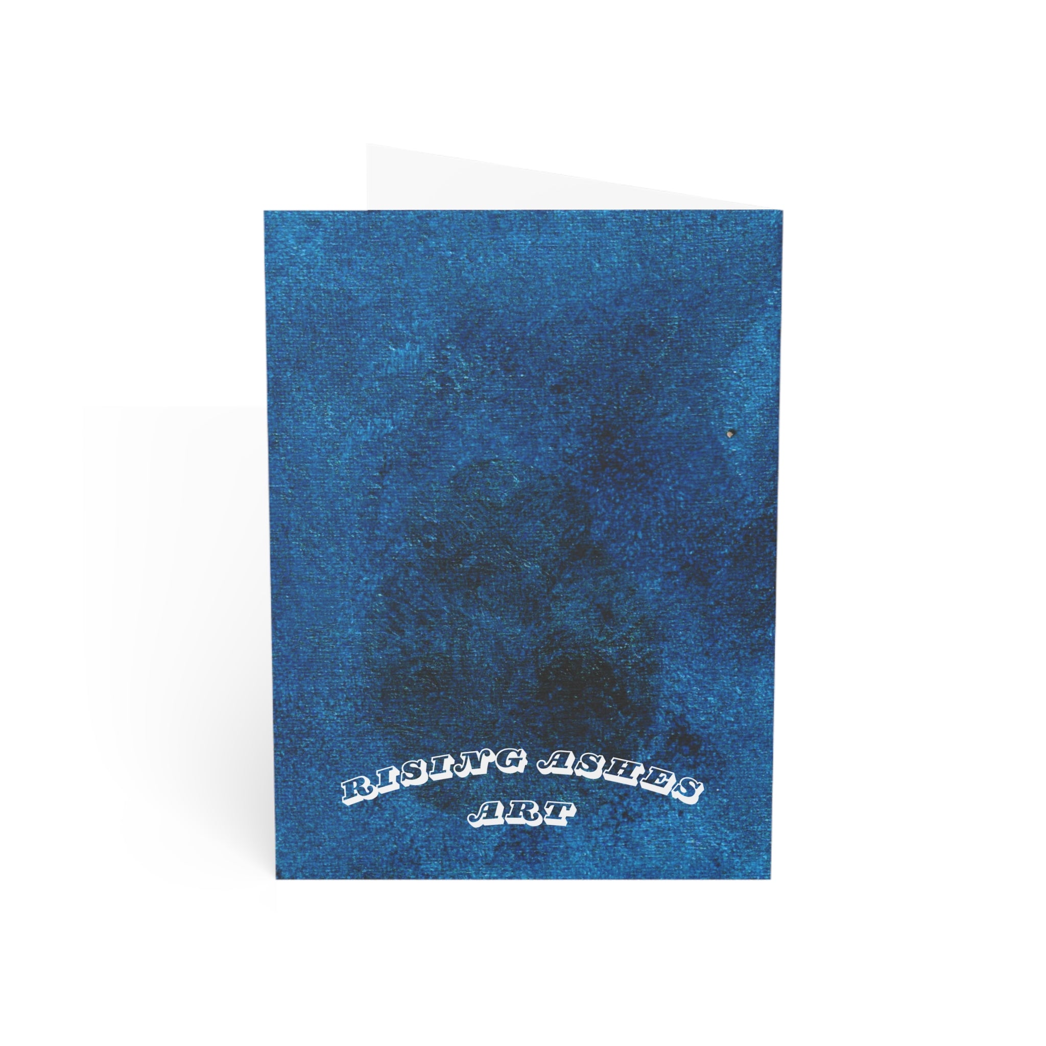 RisingAshesArt Poem Blue Greeting Cards- (1pc, 10pc, 30pc, 50pc)
