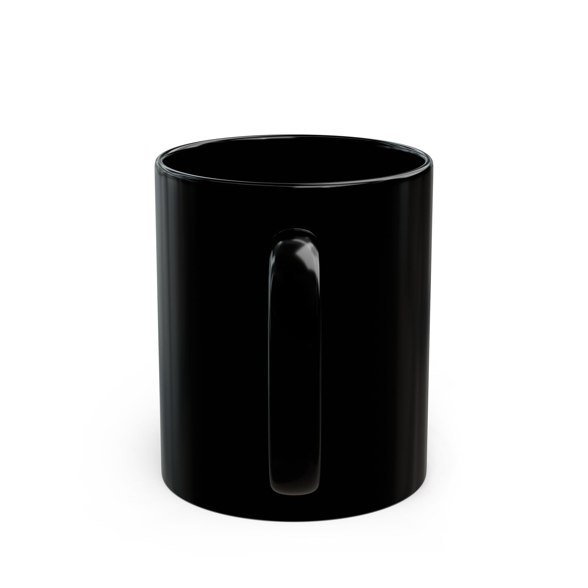 Hand Painted Acrylic Phoenix Print Mug- Black(11oz & 15oz)
