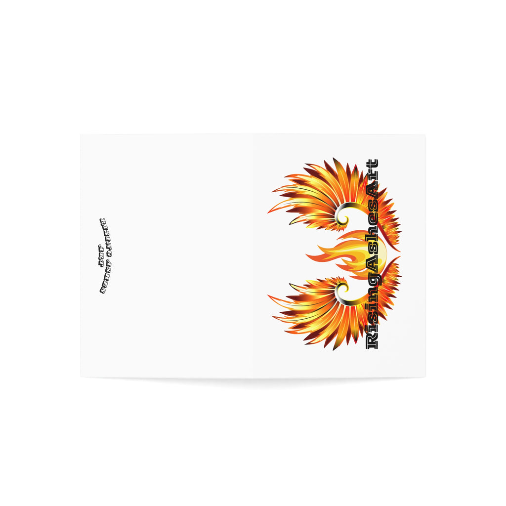 RisingAshesArt Logo Greeting Cards- (1pc, 10pc, 30pc, 50pc)