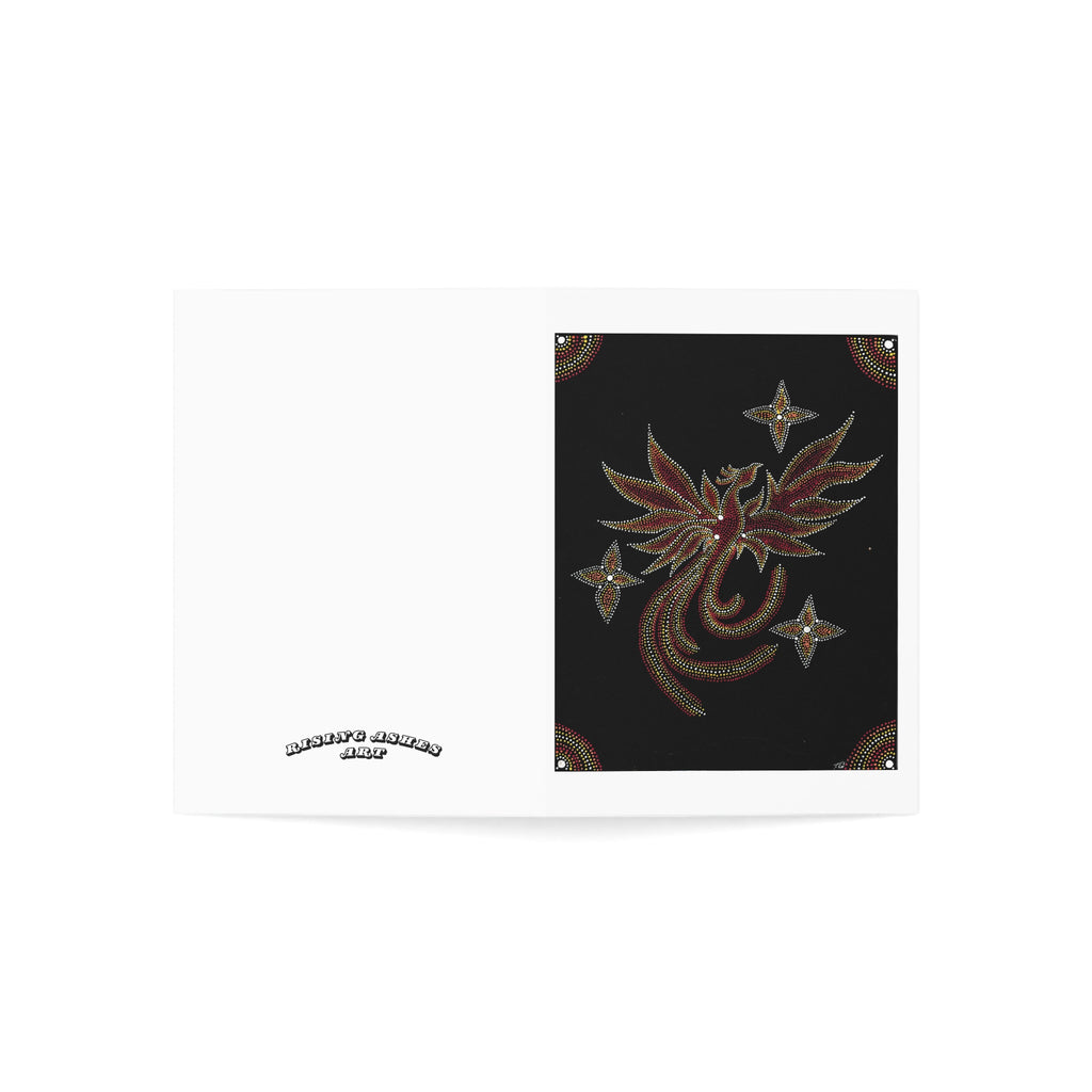 Hand Painted Acrylic Phoenix Star Print Greeting Cards-(1pc, 10pc, 30pc, 50pc)