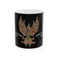 Hand Painted Acrylic Phoenix Print Mug- White(11oz & 15oz)