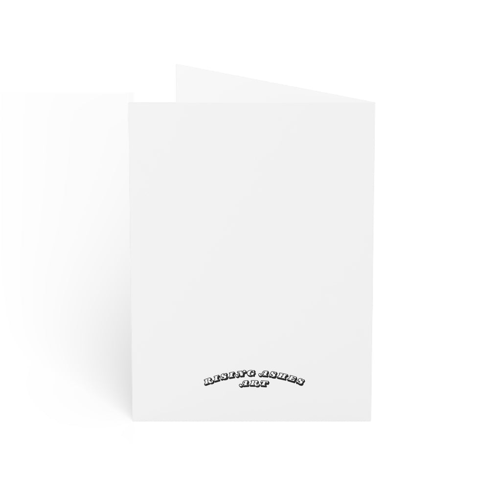 Hand Painted Acrylic Phoenix Star Print Greeting Cards-(1pc, 10pc, 30pc, 50pc)
