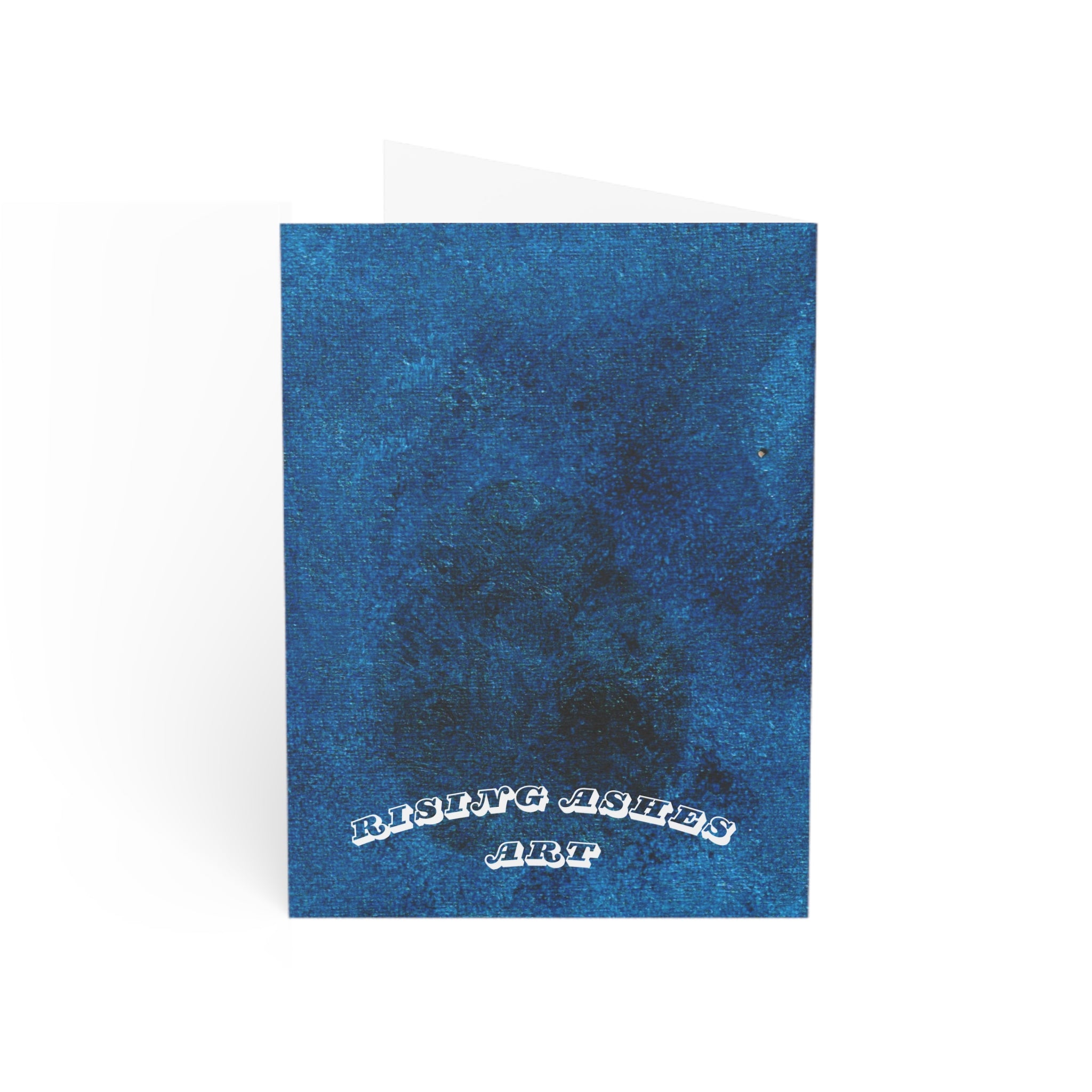 RisingAshesArt Poem Blue Greeting Cards- (1pc, 10pc, 30pc, 50pc)