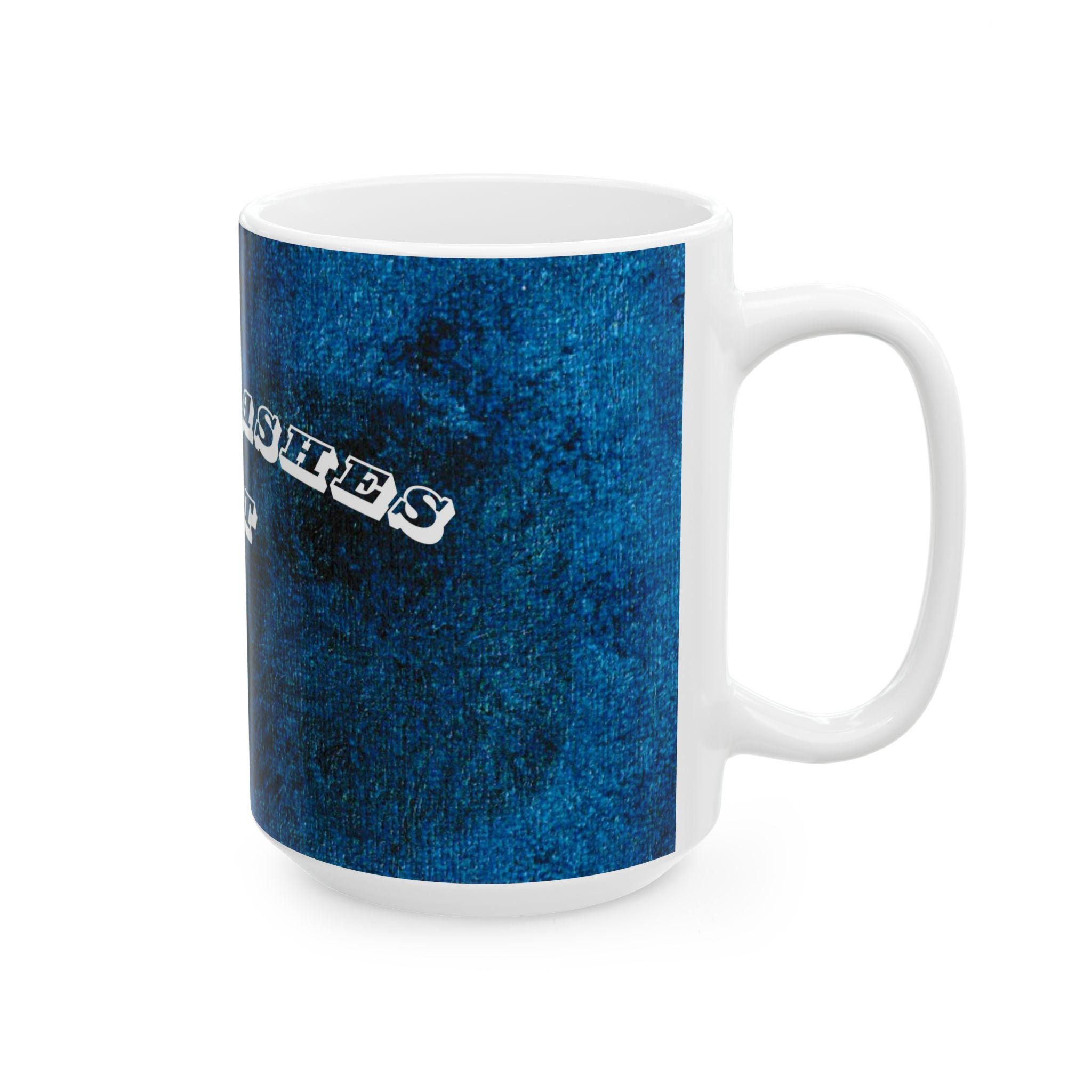 RisingAshesArt Logo Blue Mug- White(11oz & 15oz)