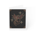 Hand Painted Acrylic Phoenix Star Print Greeting Cards-(1pc, 10pc, 30pc, 50pc)