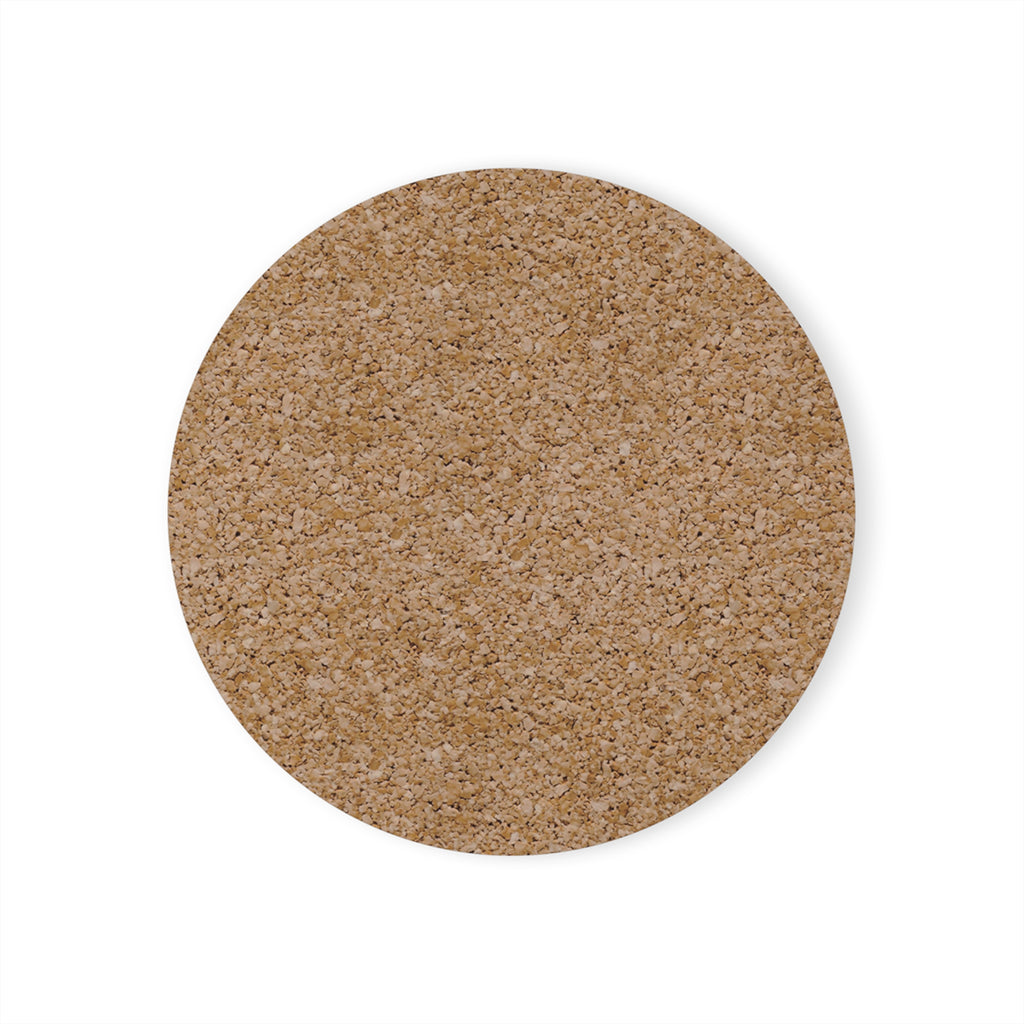 Hand Painted Acrylic Purple Mandala Print Cork Coaster