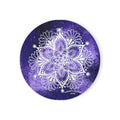 Hand Painted Acrylic Purple Mandala Print Cork Coaster
