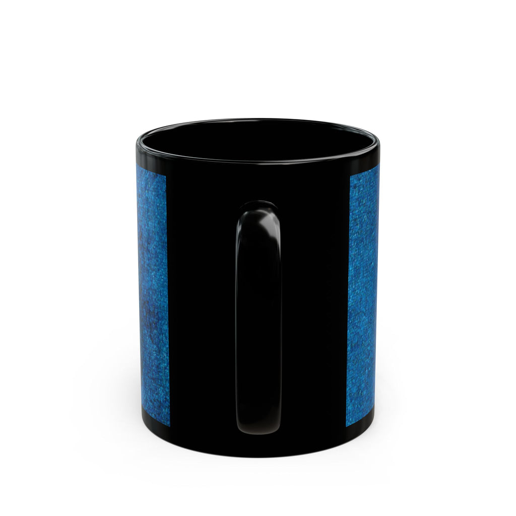 RisingAshesArt Logo Blue Mug- Black(11oz & 15oz)