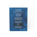 RisingAshesArt Poem Blue Greeting Cards- (1pc, 10pc, 30pc, 50pc)